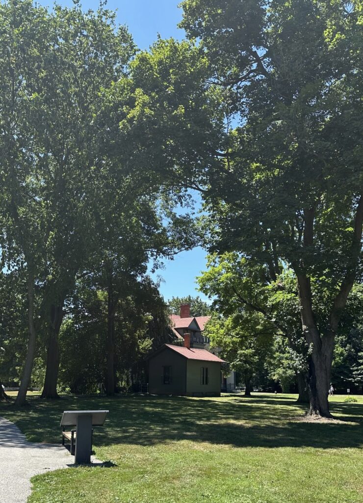 The rear of James A. Garfield's home in Mentor, Ohio.
